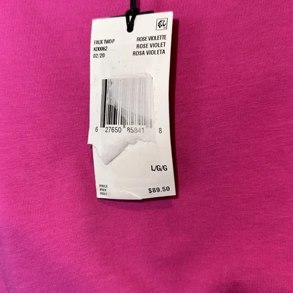 🦋🦋BUFFALO DAVID BITTON FAUX TWO PIECES PINK COTTON DRESS🦋🦋 - Picture 11 of 14